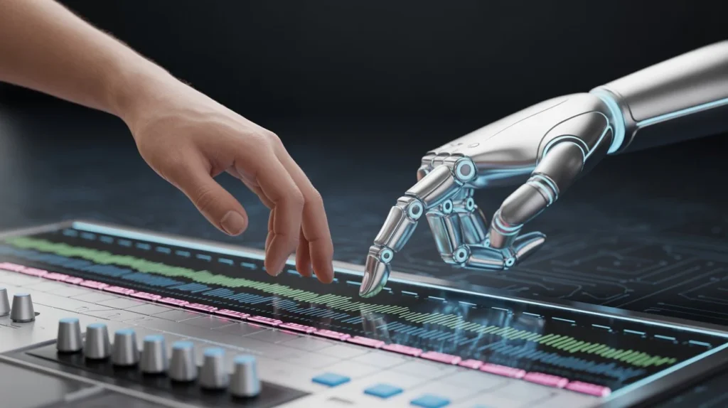 AI Music Tools Stylized Photo