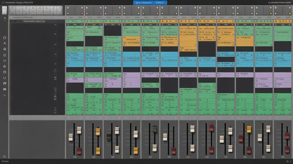 DAW screenshot showing muted and deleted tracks after aggressive editing, crucial for Finish Music Production