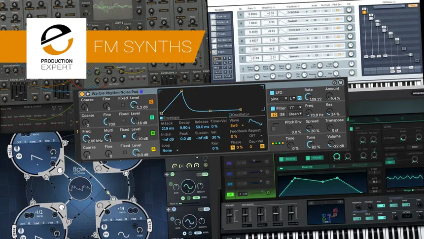 Free VSTs for EDM Screenshot of the VST 4 (FM Synthesis Expert) interface focusing on the operator routing.