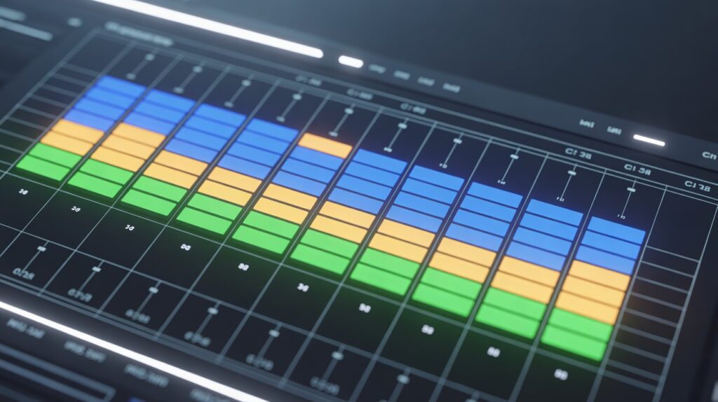 MIDI pattern showing the syncopated Dembow rhythm structure for Dancehall beats