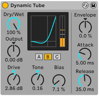 DAW screenshot of a sidechain compressor with an active sidechain EQ filter isolating the low frequencies 
