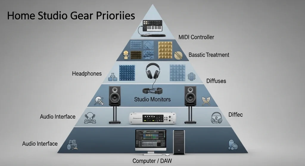 music-production-tips-gear-priority-pyramid
