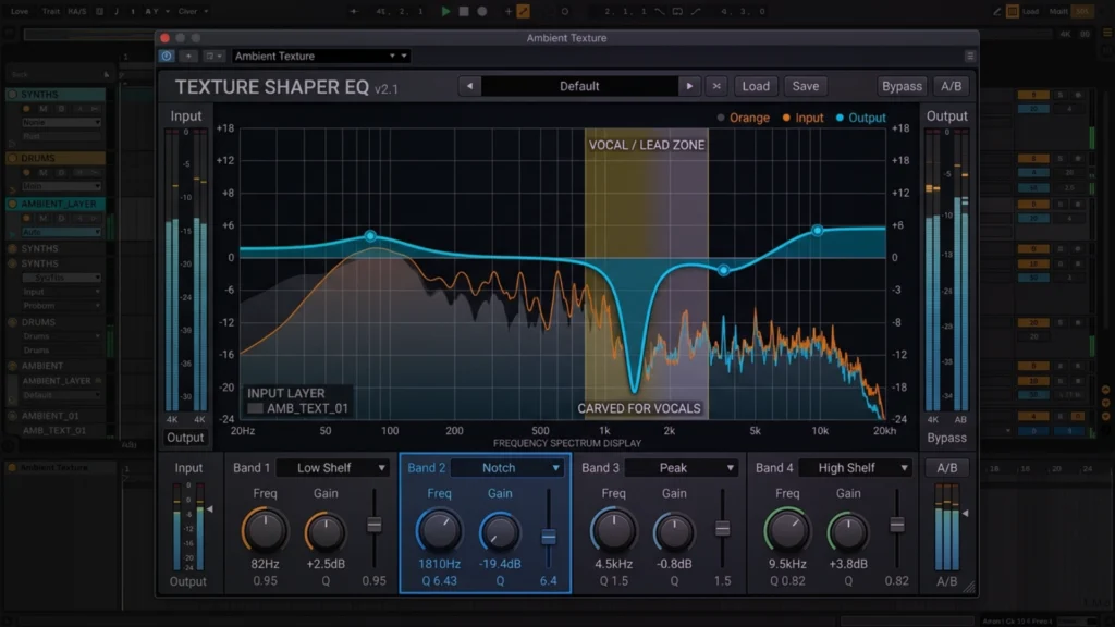 texture layering mixing techniques EQ and compression on layered sounds