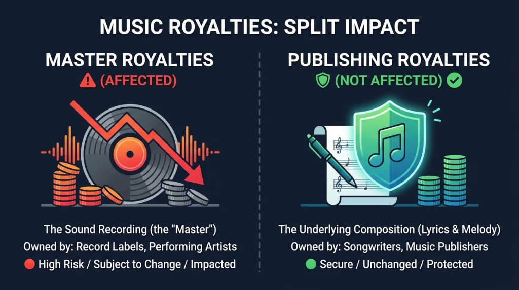Two Royalty Streams, Two Different Outcomes